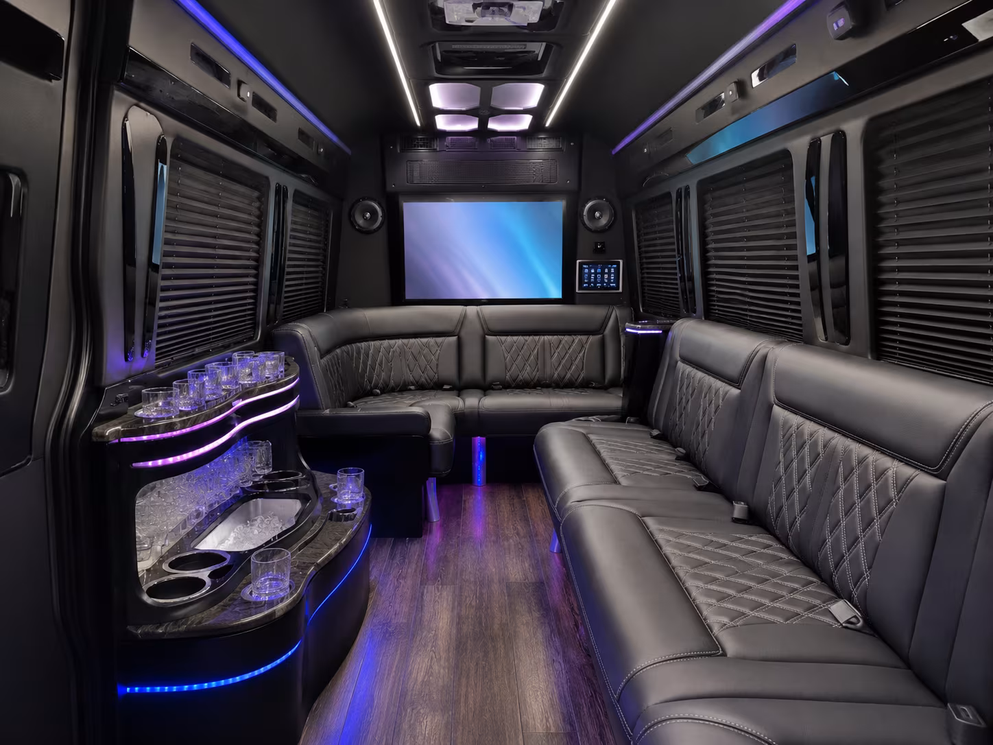 need a prom bus that picks up across multiple santa clarita neighborhoods that is easy to arrange