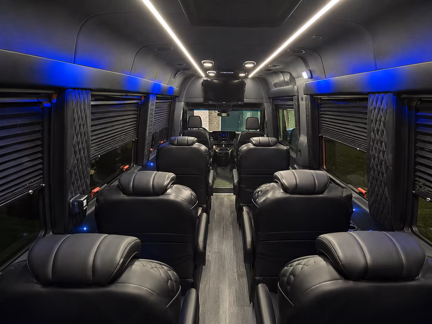 santa clarita wedding transportation onboard seating