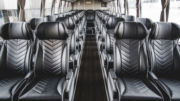 54 passenger charter bus inside lancaster
