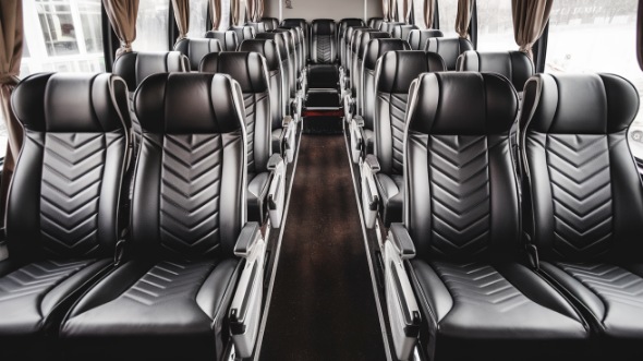 56 passenger charter bus inside lancaster