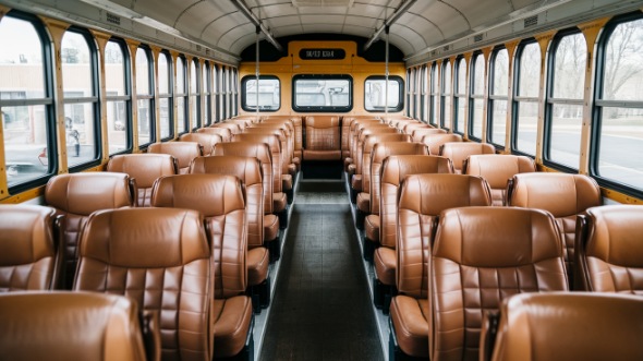 school bus rental interior lancaster