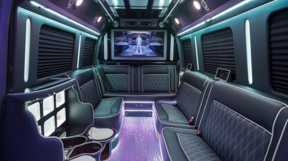 sprinter limo rental interior lancaster